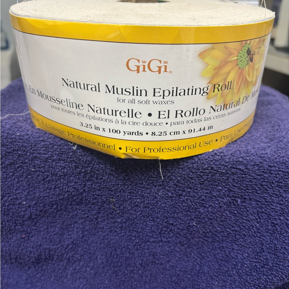 Natural Muslin Epilating Roll - Yellow